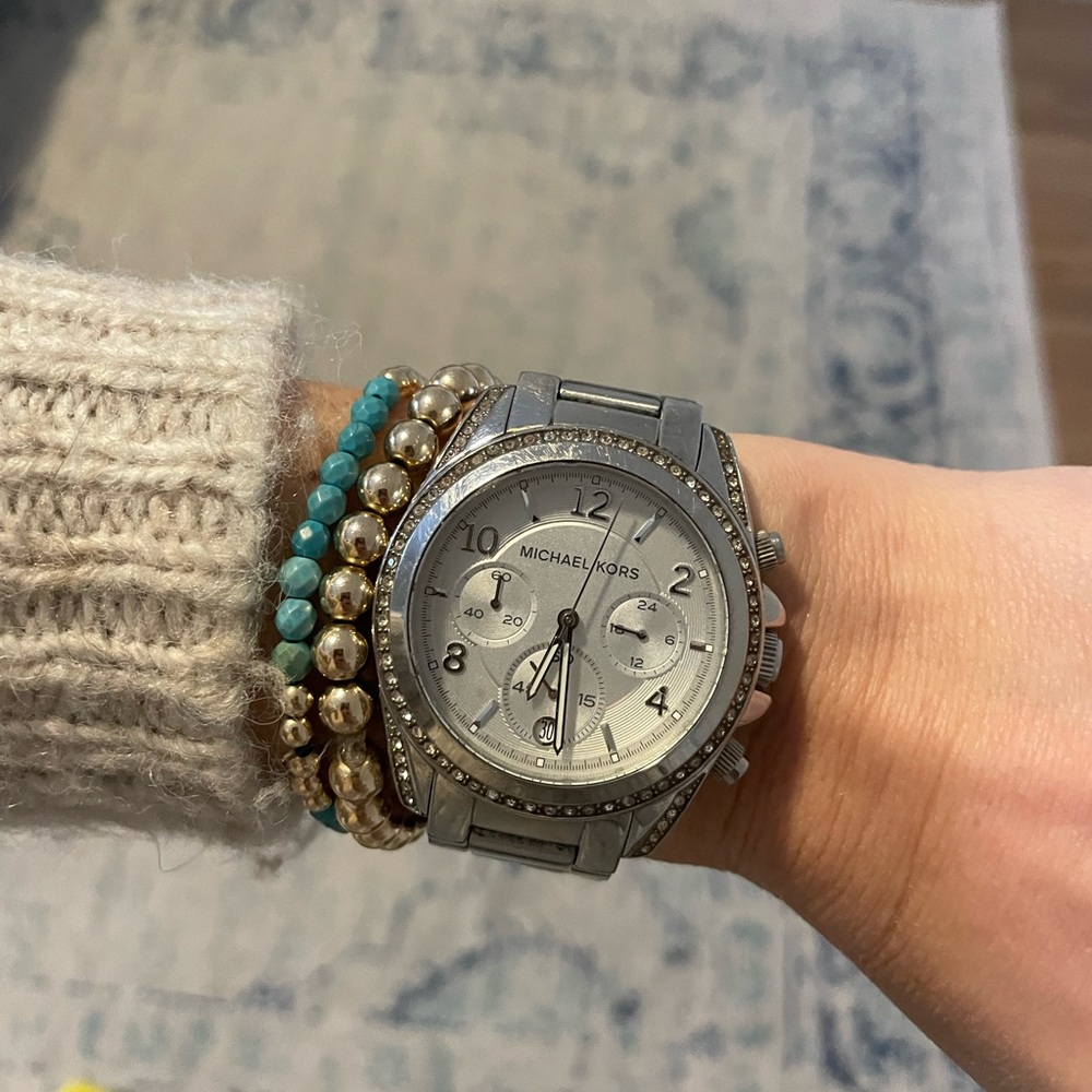 Michael Kors Women's Blair Silver-Tone Watch MK5165